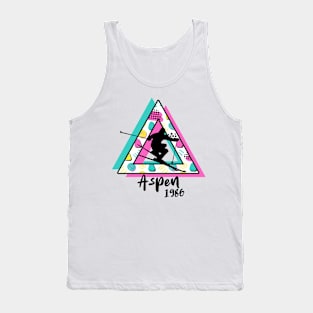 Aspen ski mountains 1986 vintage retro 80's Tank Top